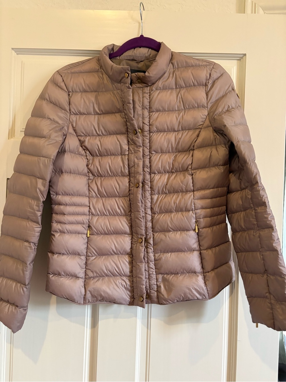 Esprit Quilted Packable Puffer Jacket in Mauve